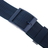 Maxbell 19mm Silicone Rubber Replacement Watch Bands Waterproof Gray Blue