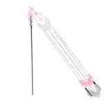 Chinese Traditional Hair Stick Shawl Pin Women Hair Accessory Pink