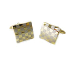 Maxbell 2pcs Mens Classic Checkered CuffLinks French Shirts Buttons Cuff Links