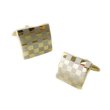 Maxbell 2pcs Mens Classic Checkered CuffLinks French Shirts Buttons Cuff Links