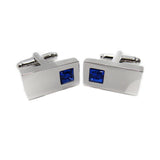 Max Men's Shirt Cufflinks Crystal Brass CuffLinks Holiday Gifts Rectangle