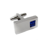 Max Men's Shirt Cufflinks Crystal Brass CuffLinks Holiday Gifts Rectangle