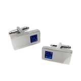 Max Men's Shirt Cufflinks Crystal Brass CuffLinks Holiday Gifts Rectangle