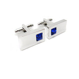 Max Men's Shirt Cufflinks Crystal Brass CuffLinks Holiday Gifts Rectangle