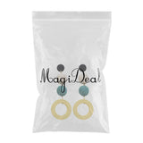 Maxbell Fashion Hessian Round Thread Ball Tassel Dangle Bohemian Earrings Jewelry