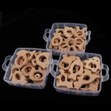 Maxbell Lot 45pcs Natural Wooden Aniaml Shape Baby Teether Teething Toys DIY Crafts