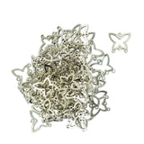 Maxbell 50Pcs Earrings Chandelier Hollow Butterfly Frame Connector Charms DIY Making