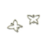 Maxbell 50Pcs Earrings Chandelier Hollow Butterfly Frame Connector Charms DIY Making