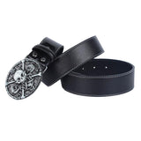 Unisex Fashion Strap Belt Waistband Metal Buckle Belt Wide Waist Belt Black