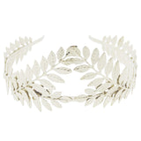 Boho Leaf Branch Bridal Hair Crown Headpiece Dress Alice Band Silver 1