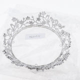 Maxbell Rhinestones Faux Pearls Floret Cute Bridal Headband Pageant Princess Crown