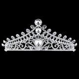 Maxbell Royal Flower Crystal 3A Zircon Crown Tiara Wedding Bridal Headband Hair Accessories