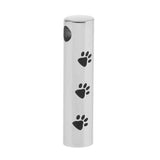 Max Puppy Dog Paw Cylinder Pendant Cremation Jewelry Stainless Steel Pendant