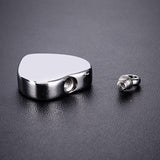 Maxbell Stainless Steel Cremation My Friend Heart Urn Pendant Keepsake My Grandma