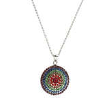 Maxbell Round Circle Transgender Transexual LGBT Gay Pride Rainbow Necklace Round 1