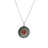 Maxbell Round Circle Transgender Transexual LGBT Gay Pride Rainbow Necklace Round 1