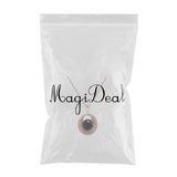 Maxbell Fashion Charm Women Lady Prototype Agate Rose Gold Pendant Necklace