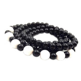 Maxbell Fashion Charm Women Men Shells Handmade Agate Bracelet Pendant Necklace