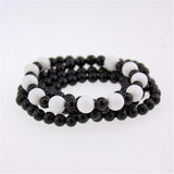 Maxbell Fashion Charm Women Men Shells Handmade Agate Bracelet Pendant Necklace