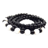 Maxbell Fashion Charm Women Men Shells Handmade Agate Bracelet Pendant Necklace