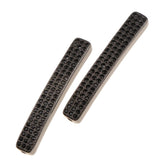 Maxbell Fashion Loose Long Flat Spacer Beads DIY Bracelet  Black zircon