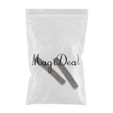 Maxbell Fashion Loose Long Flat Spacer Beads DIY Bracelet  Black zircon