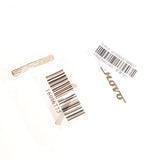 Maxbell Fashion Loose Long Flat Spacer Beads DIY Bracelet  Gold White zircon