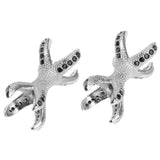 Maxbell 2 Pieces Micro Rhinestone Eagle Claw Bracelet Connector Beads Silver