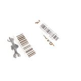 Maxbell 2 Pieces Micro Rhinestone Eagle Claw Bracelet Connector Beads Metallic Black