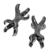 Maxbell 2 Pieces Micro Rhinestone Eagle Claw Bracelet Connector Beads Metallic Black