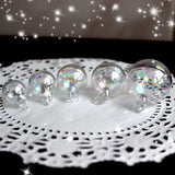 Maxbell Colorful Glass Balls DIY Charms Pendant Round Ball Crafts Ornaments 18mm