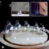Maxbell Colorful Glass Balls DIY Charms Pendant Round Ball Crafts Ornaments 18mm