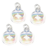 Maxbell Colorful Glass Balls DIY Charms Pendant Round Ball Crafts Ornaments 18mm