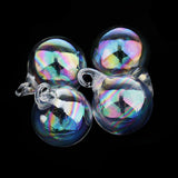 Maxbell Colorful Glass Balls DIY Charms Pendant Round Ball Crafts Ornaments 18mm