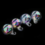 Maxbell Colorful Glass Balls DIY Charms Pendant Round Ball Crafts Ornaments 18mm