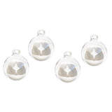Maxbell Colorful Glass Balls DIY Charms Pendant Round Ball Crafts Ornaments 25mm