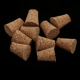 Max 10 Pieces Mini Glass Cork Bottle Jars Vials Wish Bottle Round Flat Shape