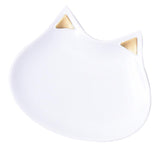 Maxbell Cute Cat Shape Dish Tray Plate Earrings Necklace Jewelry Display Organizer