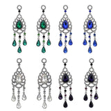Maxbell Waterdrop Chandelier Rhinestone Dangle Wedding Party Stud Earrings Clear