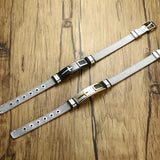 Maxbell 12mm Width Fashion Stainless Steel Adjustable Men Cross Bracelet  Black