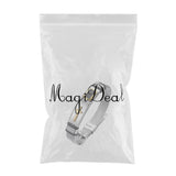 Maxbell 12mm Width Fashion Stainless Steel Adjustable Men Cross Bracelet  Gold