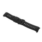 Maxbell Stainless Steel Waterproof Silicone Watch Strap for Suunto Black