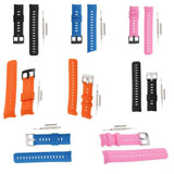 Maxbell Stainless Steel Waterproof Silicone Watch Strap for Suunto Black