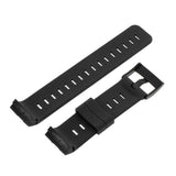 Maxbell Stainless Steel Waterproof Silicone Watch Strap for Suunto Black