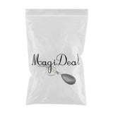 Maxbell Cute Waterdrop SHape Gemstone Pendant Keychain Keyring DIY Black