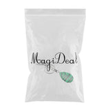 Maxbell Cute Waterdrop SHape Gemstone Pendant Keychain Keyring DIY Malachite