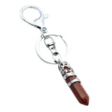 Maxbell Fashion Hexagonal Dragon Crystal Quartz Keychain Key Chain  Gold