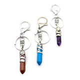 Maxbell Fashion Hexagonal Dragon Crystal Quartz Keychain Key Chain  Gold
