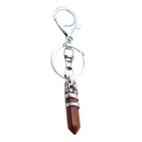 Maxbell Fashion Hexagonal Dragon Crystal Quartz Keychain Key Chain  Gold