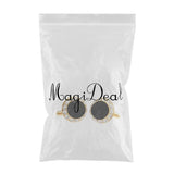 Maxbell Fashion Mens Brass Business Cufflinks Wedding Party Festival Gift  Gold